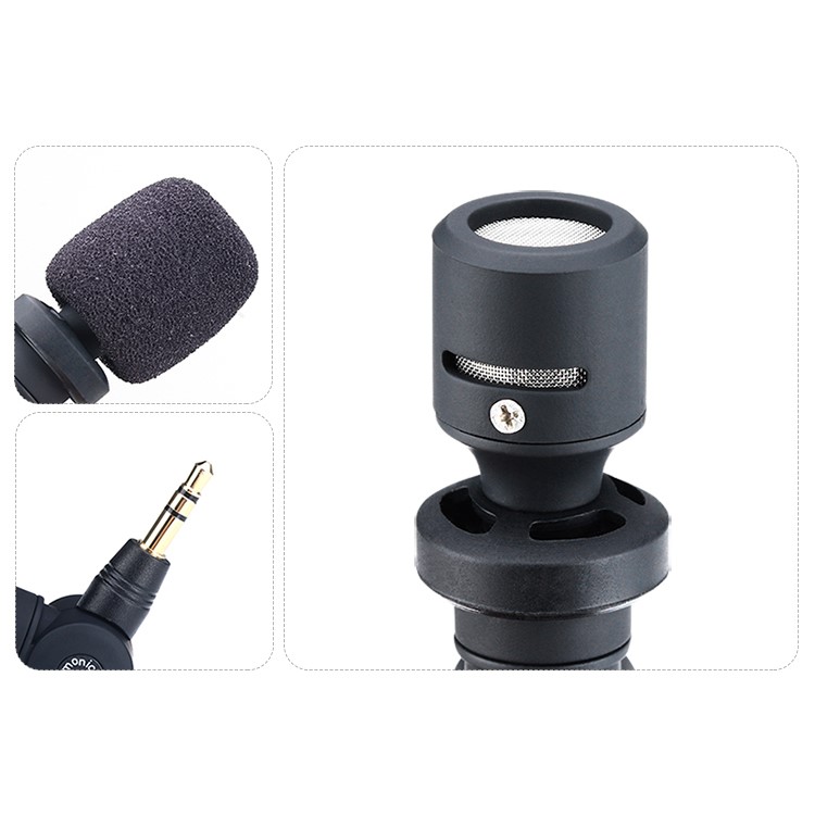 SARAMONIC SR-XM1 3.5mm Wireless Omnidirectional Microphone Video Mic for DSLR Camcorders - Black-10