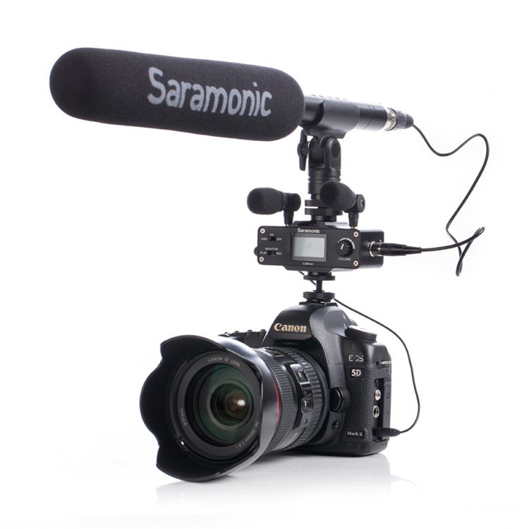 SARAMONIC SR-XM1 3.5mm Wireless Omnidirectional Microphone Video Mic for DSLR Camcorders - Black-11