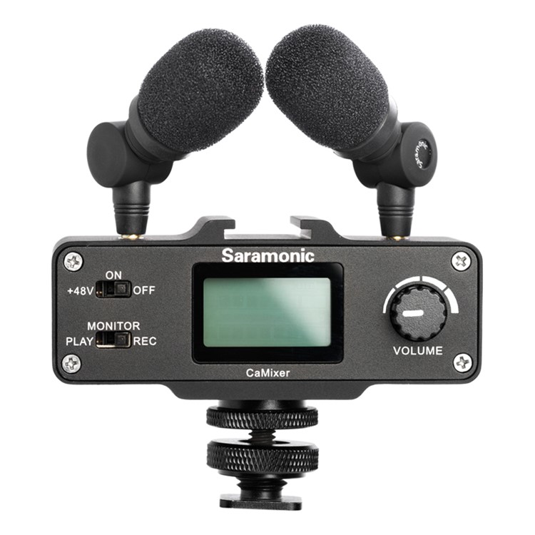 SARAMONIC SR-XM1 3.5mm Wireless Omnidirectional Microphone Video Mic for DSLR Camcorders - Black-12