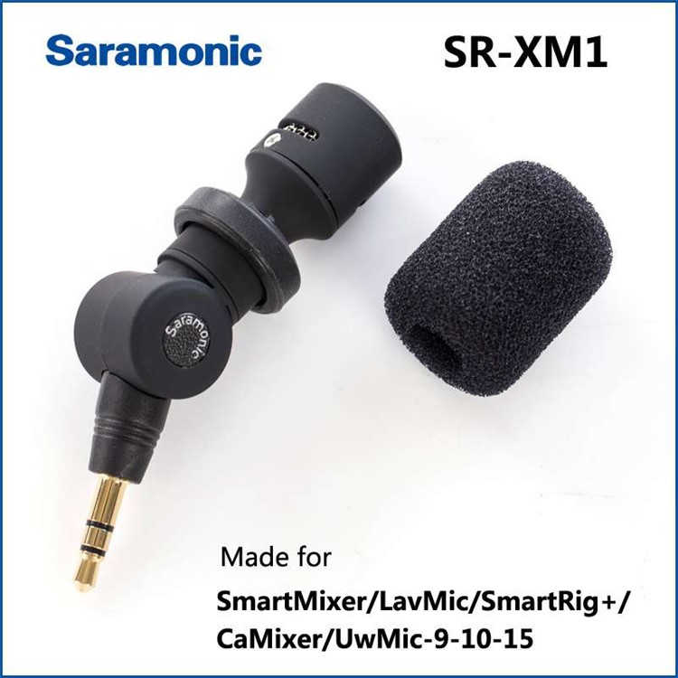 SARAMONIC SR-XM1 3.5mm Wireless Omnidirectional Microphone Video Mic for DSLR Camcorders - Black-2