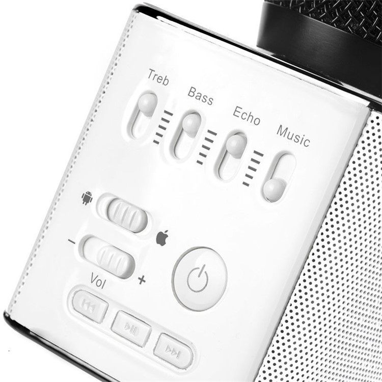 Q9 Portable Wireless Bluetooth Karaoke KTV Microphone Speaker for iPhone Samsung - Gold Color-12