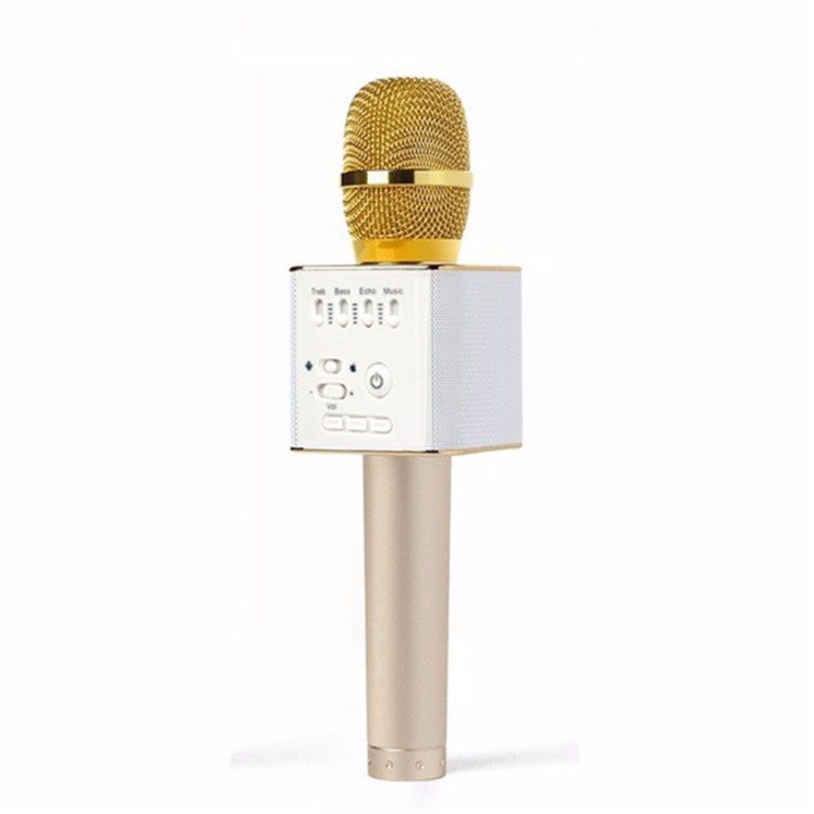Q9 Portable Wireless Bluetooth Karaoke KTV Microphone Speaker for iPhone Samsung - Gold Color-2