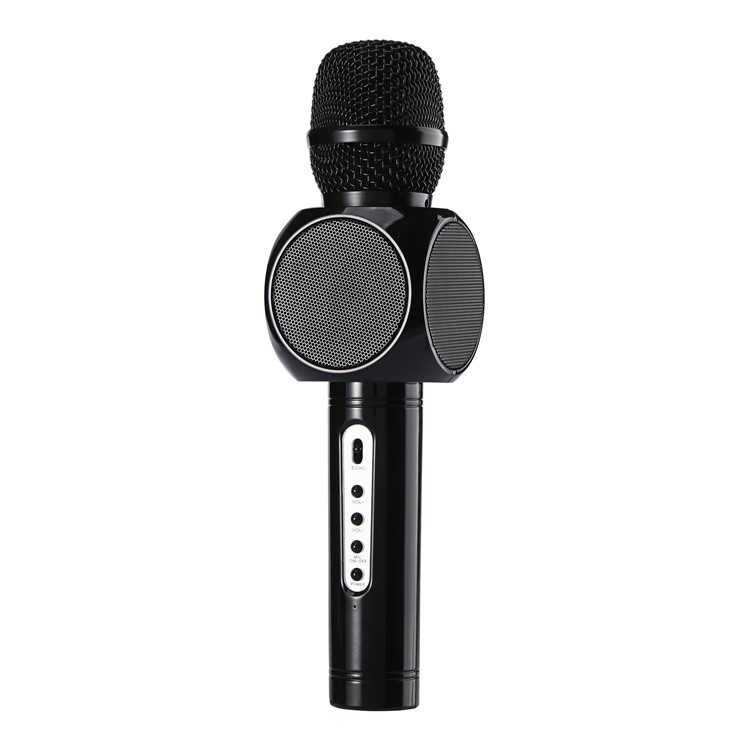 E103 Wireless Microphone Karaoke Player Party Home KTV Singing Record Bluetooth Speaker - Black-1