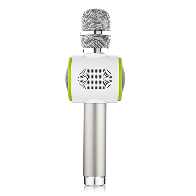 Q911 Handheld Bluetooth Wireless Karaoke Microphone Car Kit FM Transmitter - Silver-2
