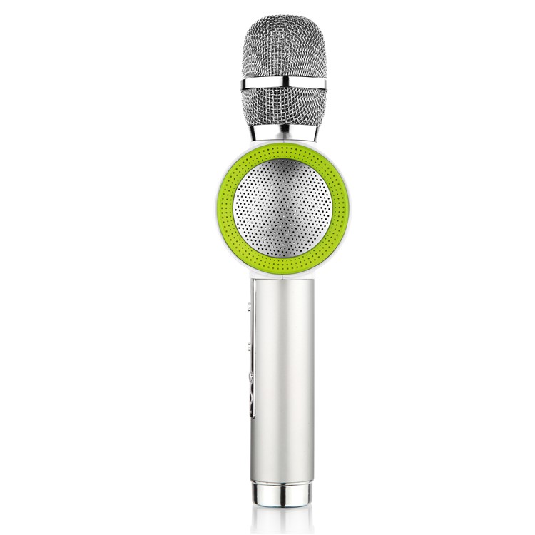 Q911 Handheld Bluetooth Wireless Karaoke Microphone Car Kit FM Transmitter - Silver-4