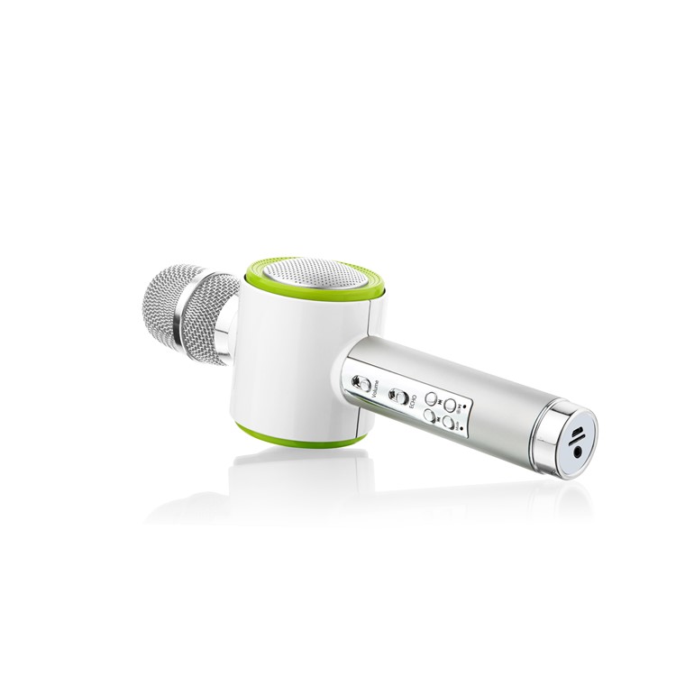 Q911 Handheld Bluetooth Wireless Karaoke Microphone Car Kit FM Transmitter - Silver-5