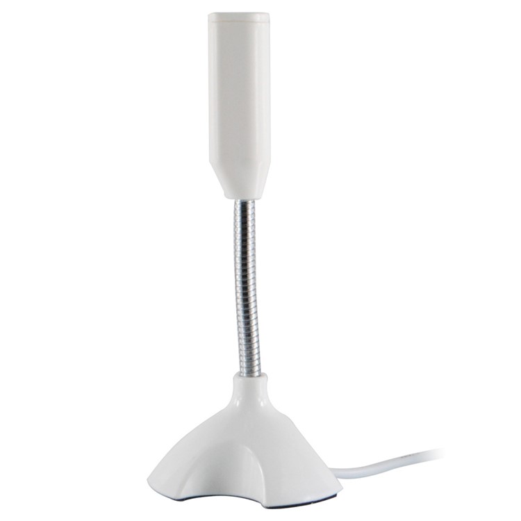 Microphone portable portable avec support Studio Mini micro parole pour ordinateur portable - blanc-5