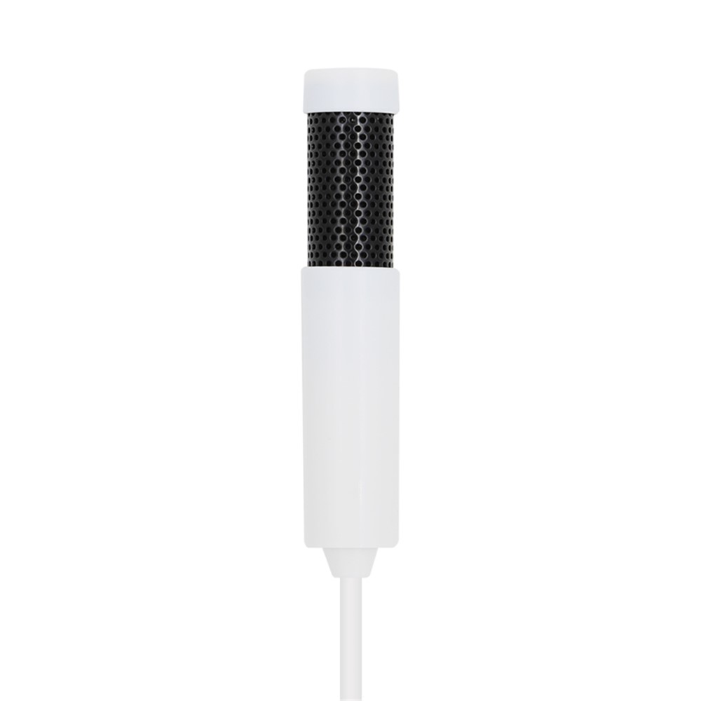 YANMAI SF-555 Computer PC 3.5mm Mini Microphone for Audio Sound Recording, Video Conference, Speech - White-2