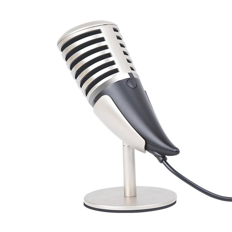 YANMAI SF-700 3.5mm Portable Microphone with Holder Stand for Studio, Radio, Broadcast-11