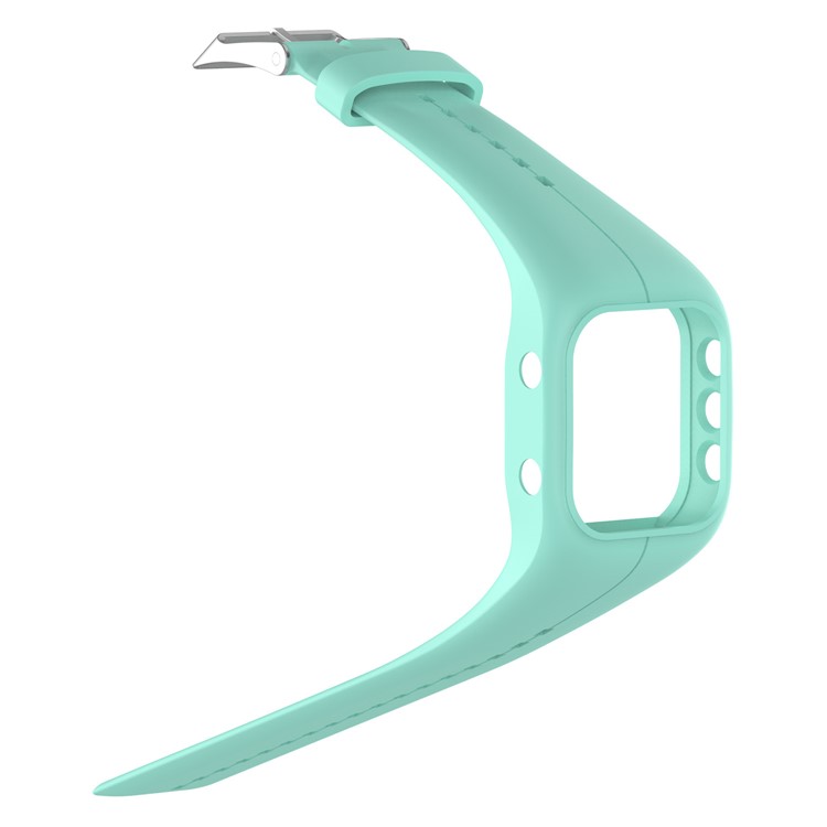 Pin Buckle Soft Silicone Wrist Watchband Replacement for Polar A300 - Cyan-3