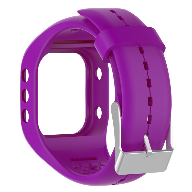 Soft Silicone Wrist Watchband Replacement for Polar A300 - Purple-1