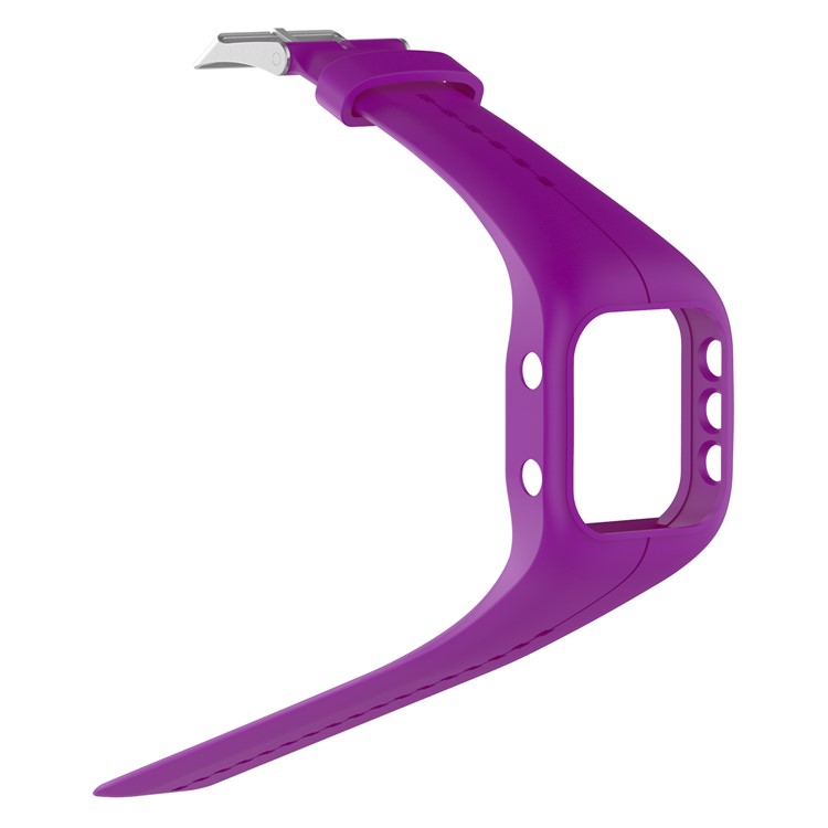 Soft Silicone Wrist Watchband Replacement for Polar A300 - Purple-2