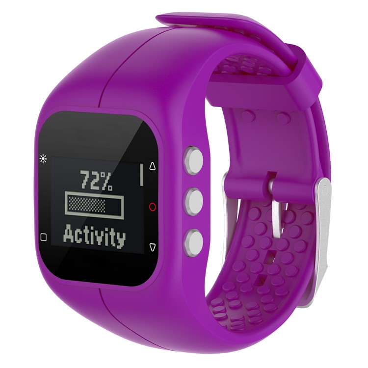 Soft Silicone Wrist Watchband Replacement for Polar A300 - Purple-3