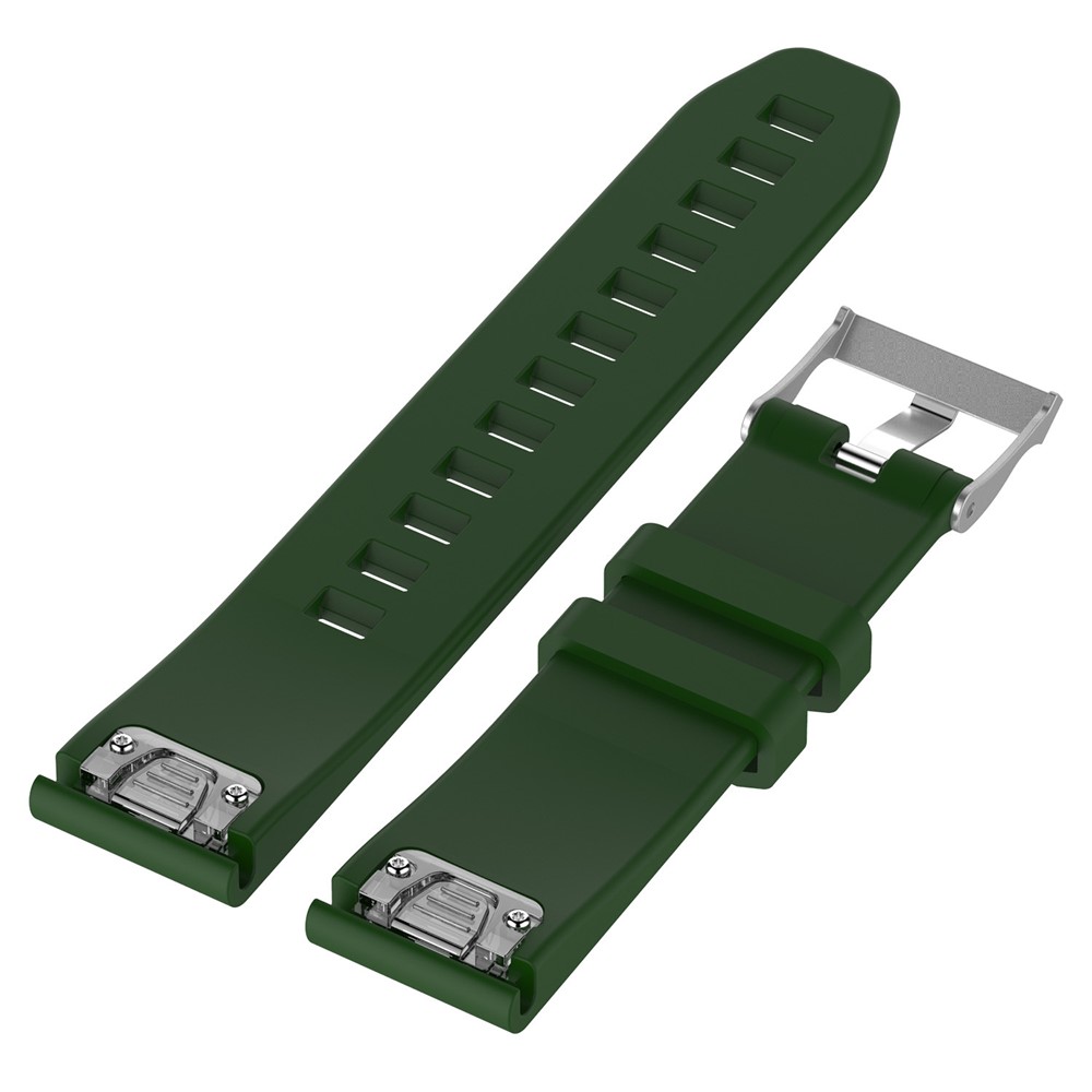 Rhombus Texture Soft Silicone Wrist Watch Band Strap Watchband Replacement for Garmin fenix5 / forerunner 935 - Army Green-2