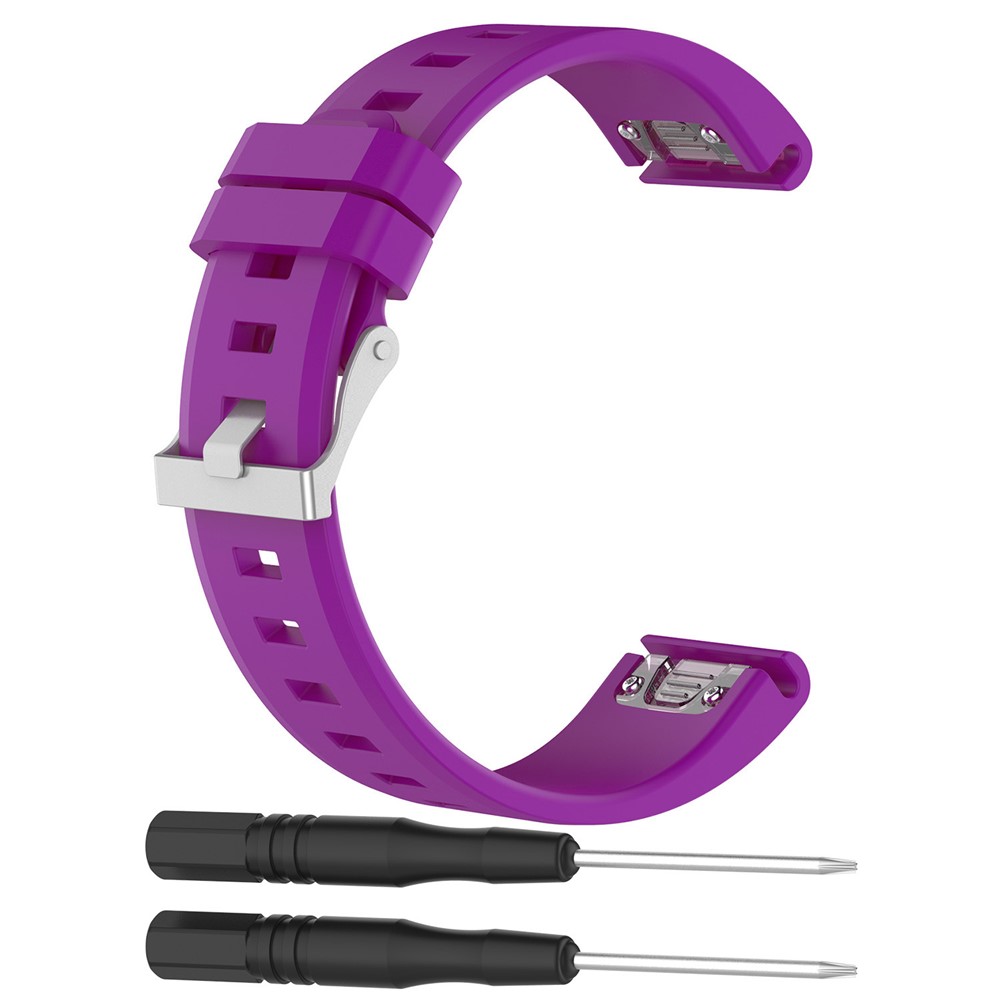 Watch Band Strap Rhombus Texture Soft Silikon Armbanduhr Ersatz für Garmin Fenix5 / zugleich 935 EUR - Lila-1