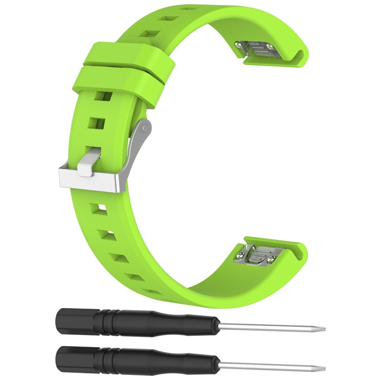 Rhombus Texture Soft Silicone Watch Band Wrist Watchband Replacement for Garmin fenix5 / forerunner 935 - Green-1