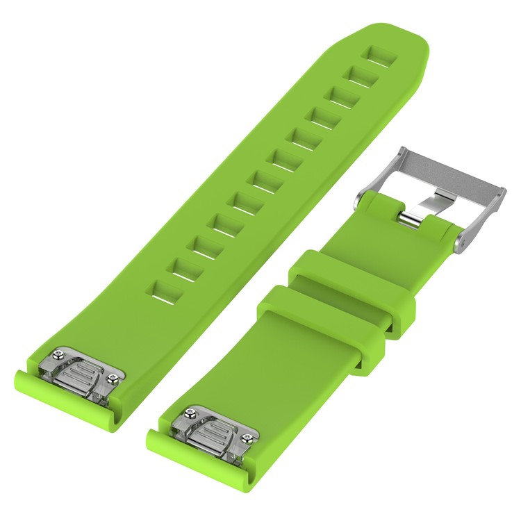 Rhombus Texture Soft Silicone Watch Band Wrist Watchband Replacement for Garmin fenix5 / forerunner 935 - Green-2