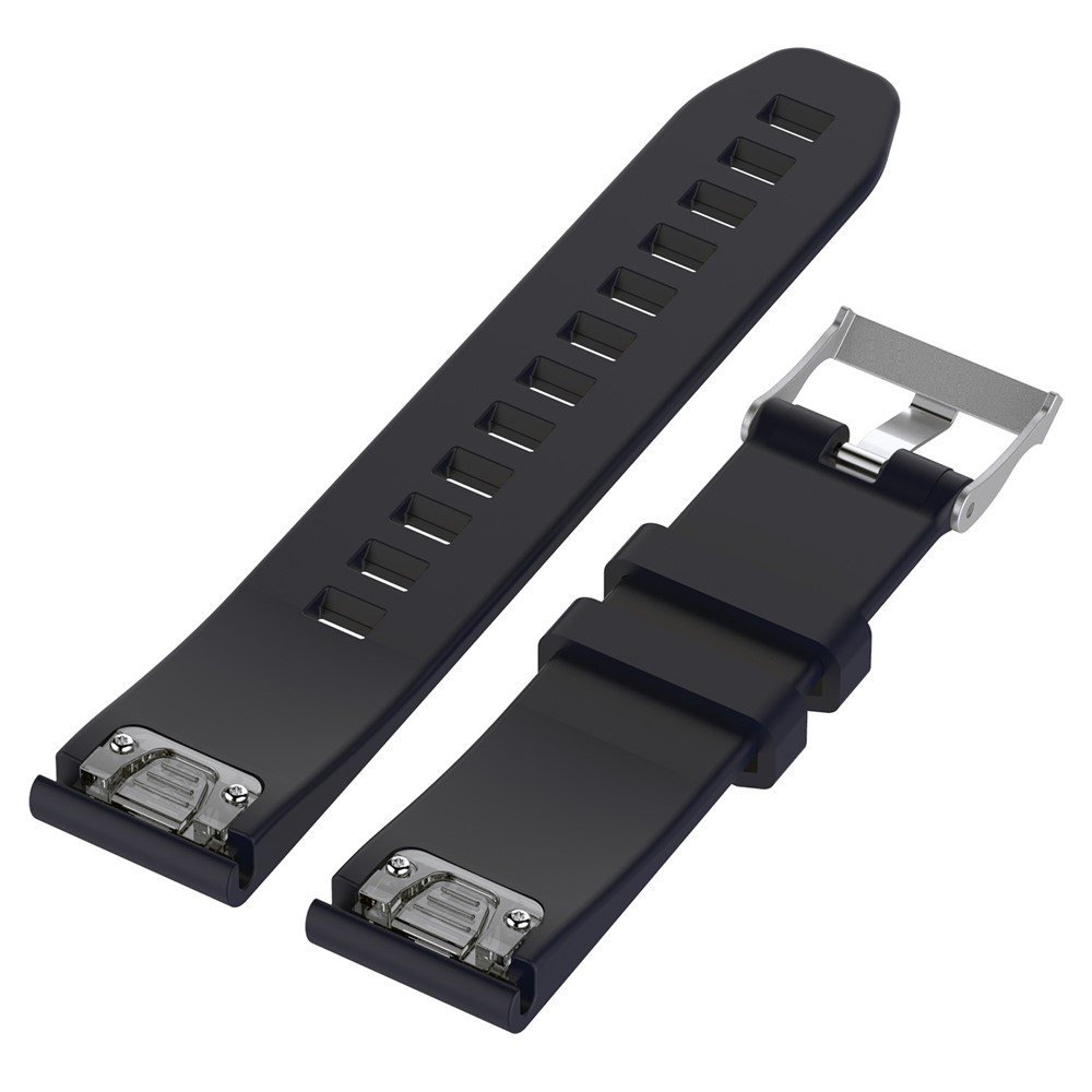 Watch Band Rhombus Texture Soft Silicone Wrist Watchband Replacement for Garmin fenix5 / forerunner 935 - Dark Blue-2