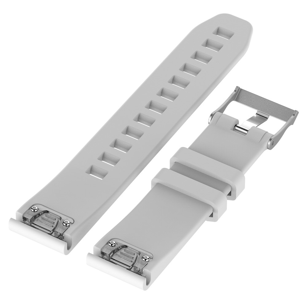 Rhombus Texture Soft Silicone Wrist Watch Band Watchband Replacement for Garmin fenix5 / forerunner 935 - White-2