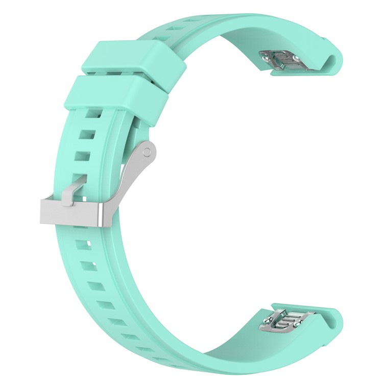 Soft Silicone 26mm QuickFit Watch Strap Replacement for Garmin Fenix 5X / Fenix 3 HR / Quatix 3 / D2 - Cyan-1