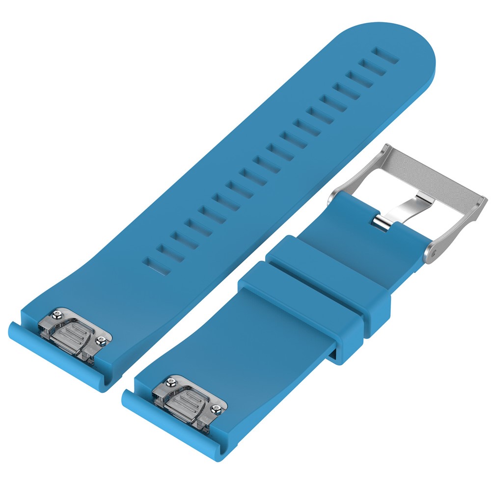 Soft Silicone 26mm QuickFit Wrist Watch Strap for Garmin Fenix 5X / Fenix 3 HR / Quatix 3 / D2 - Baby Blue-7