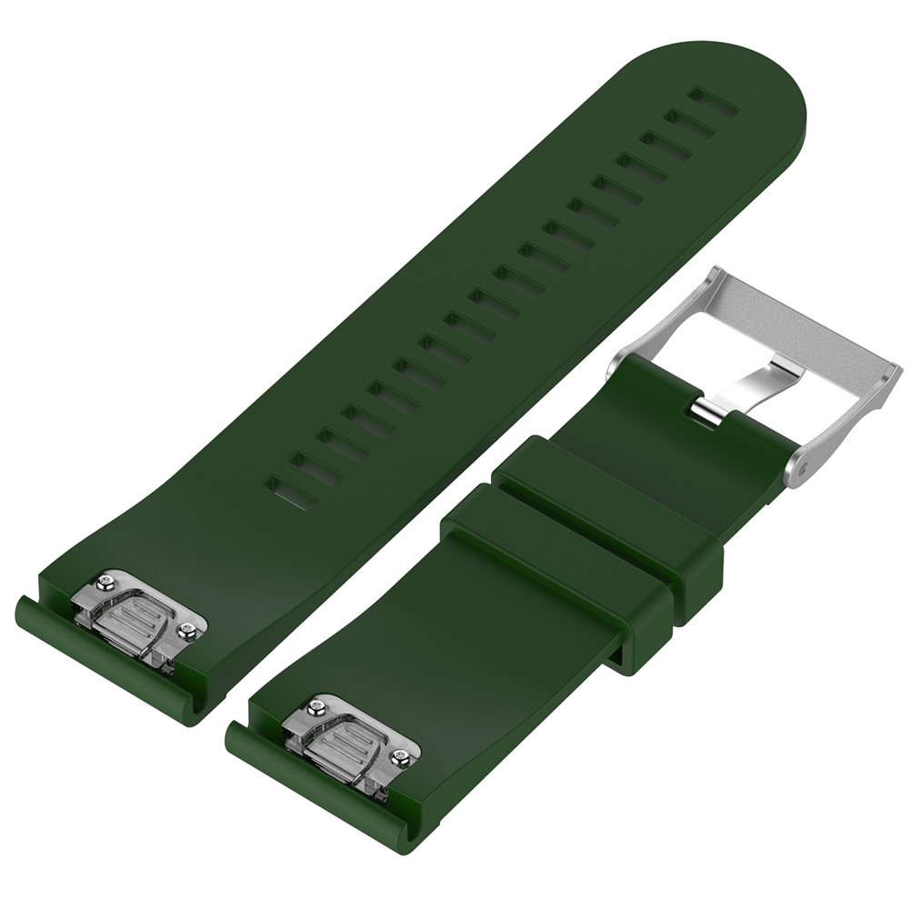 Soft Silicone 26mm QuickFit Watch Bracelet Band for Garmin Fenix 5X / Fenix 3 HR / Quatix 3 / D2 - Army Green-2