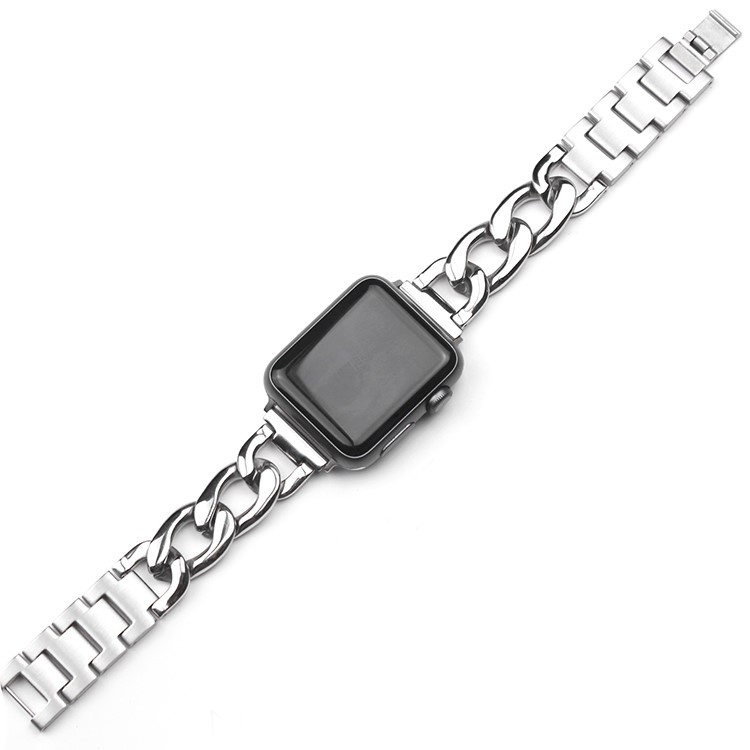 Solid Stainless Steel Chain Link Watch Band for Apple Watch Series 2 38mm / 42mm - Silver-3