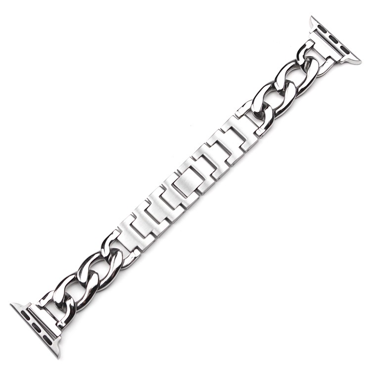 Solid Stainless Steel Chain Link Watch Band for Apple Watch Series 2 38mm / 42mm - Silver-4