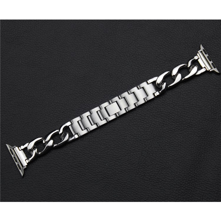 Solid Stainless Steel Chain Link Watch Band for Apple Watch Series 2 38mm / 42mm - Silver-8