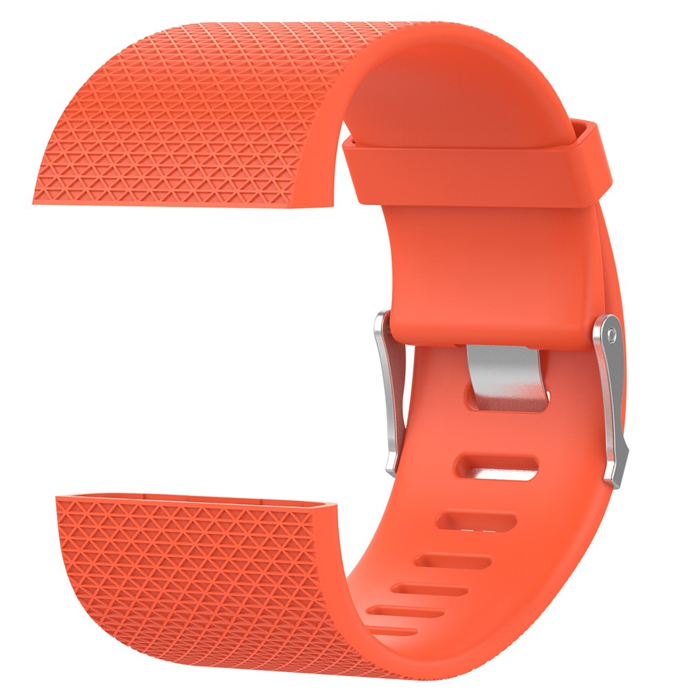 Soft TPE Watch Band with Installation Tools for Fitbit Surge - Orange, Size: L-4