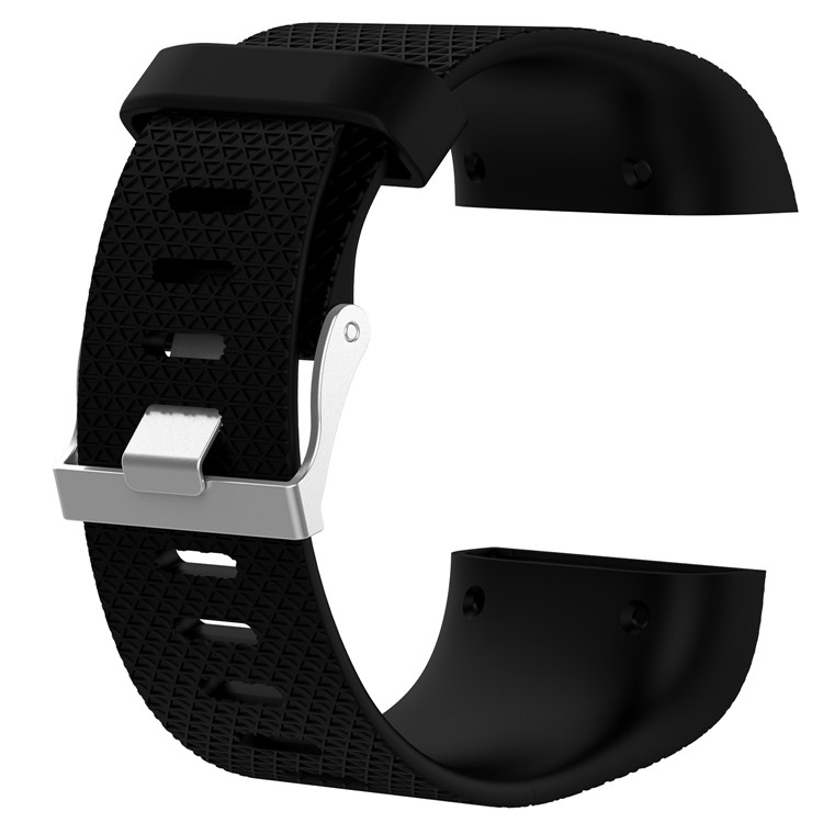 Soft TPE Watch Strap with Installation Tools for Fitbit Surge - Black, Size: L-2
