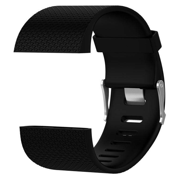 Soft TPE Watch Strap with Installation Tools for Fitbit Surge - Black, Size: L-3