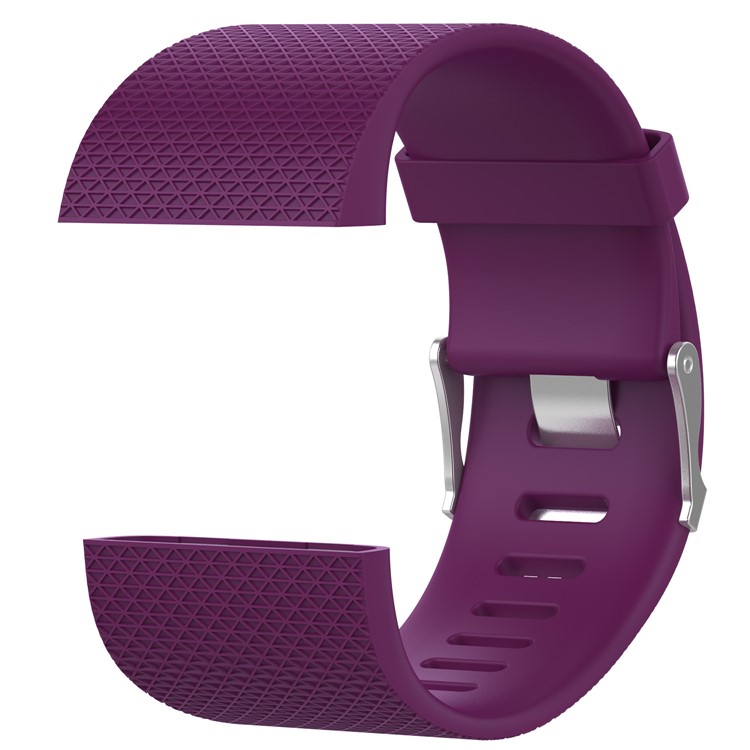 Soft TPE Watch Strap Replacement with Installation Tools for Fitbit Surge - Dark Purple, Size: L-3