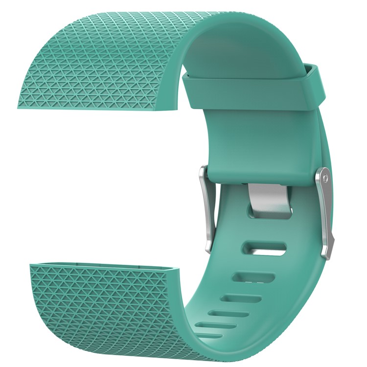TPE Soft Watch Band with Installation Tools for Fitbit Surge - Cyan, Size: L-3