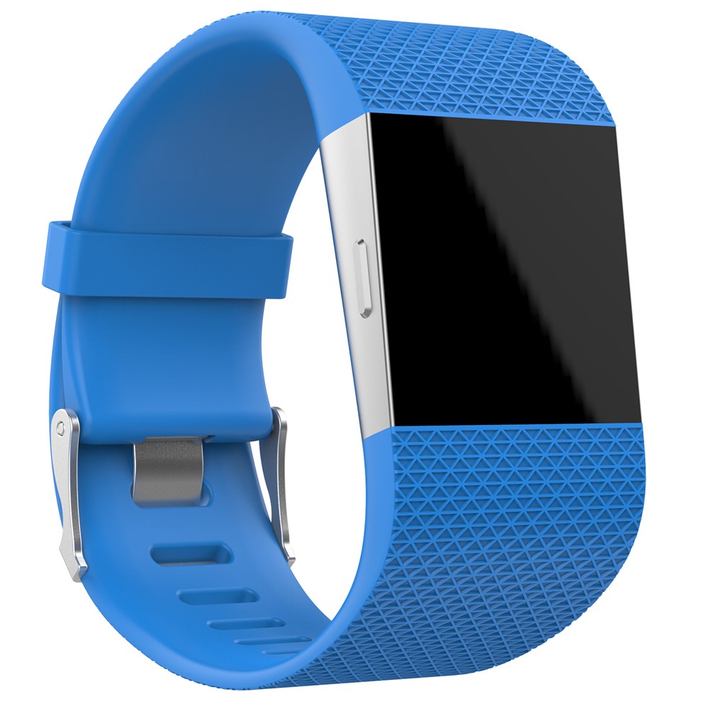 TPE Soft Watch Strap with Installation Tools for Fitbit Surge - Baby Blue, Size: L-2