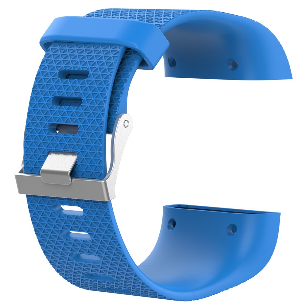 TPE Soft Watch Strap with Installation Tools for Fitbit Surge - Baby Blue, Size: L-4