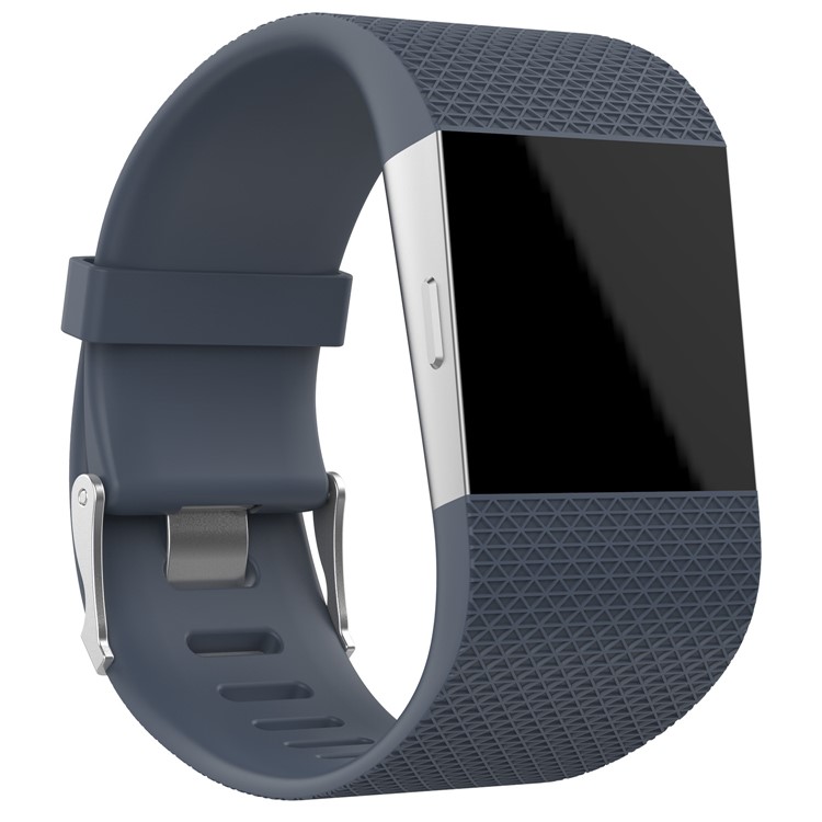 TPE Soft Watch Band Replacement with Installation Tools for Fitbit Surge - Grey, Size: S-2
