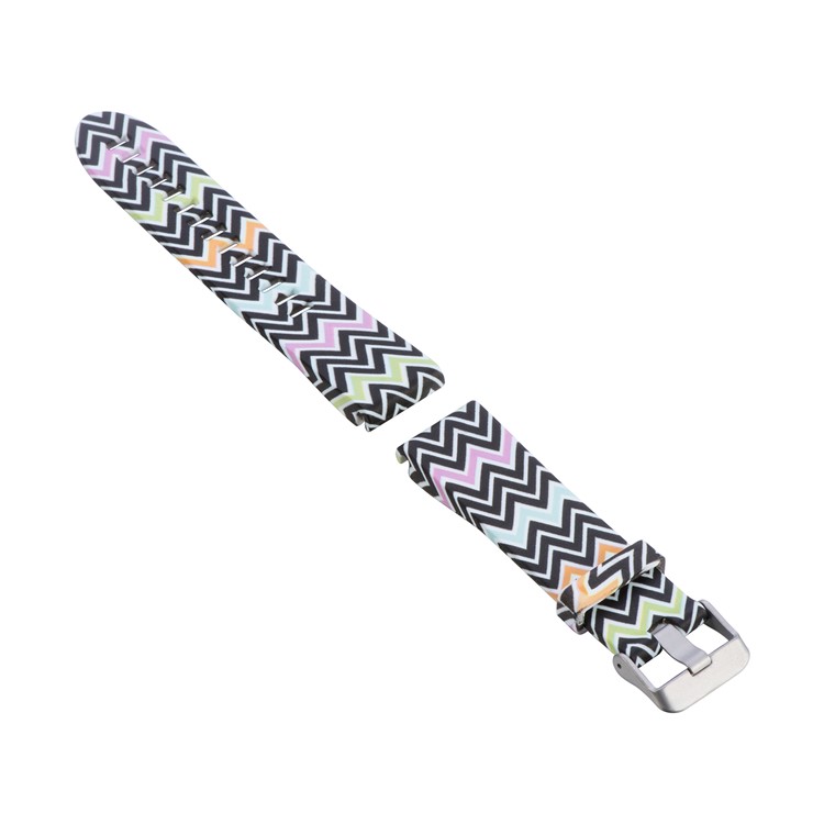 20mm Replacement Quick Fit Silicone Watch Band Strap Bracelet for Garmin Fenix 5s - Stripe Pattern-2