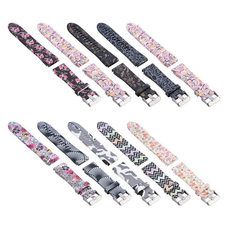 Replacement Quick Fit 20mm Silicone Watch Band Strap Bracelet for Garmin Fenix 5s - Vivid Flowers-5