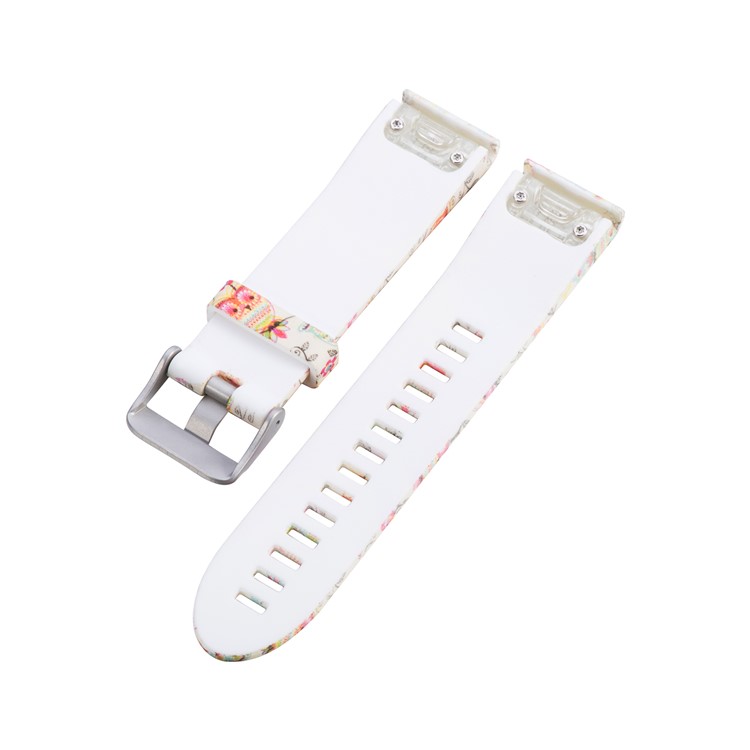 20mm Replacement Quick Fit Silicone Watch Band for Garmin Fenix 5s - Colorized Pattern-4