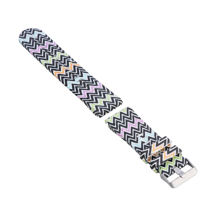 26mm Silicone Watch Band Strap Bracelet for Garmin Fenix3 Quatix 3 Fenix 5X Fenix 3 HR Smart Watch - Stripe Pattern-3