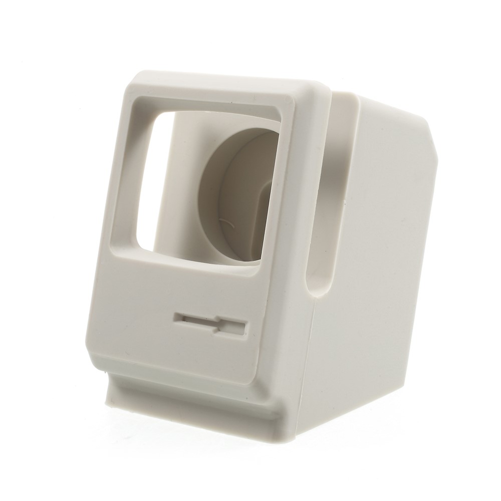 Silicone Desktop Stand Charging Holder for Apple Watch - White-1