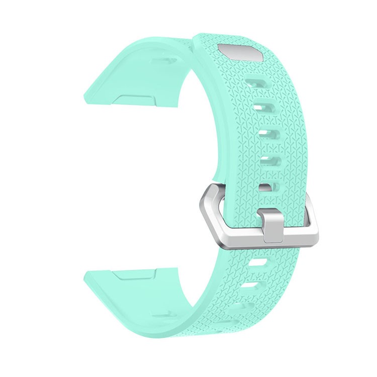 Soft Silicone Watch Band with Herringbone Texture for Fitbit Ionic - Green-1
