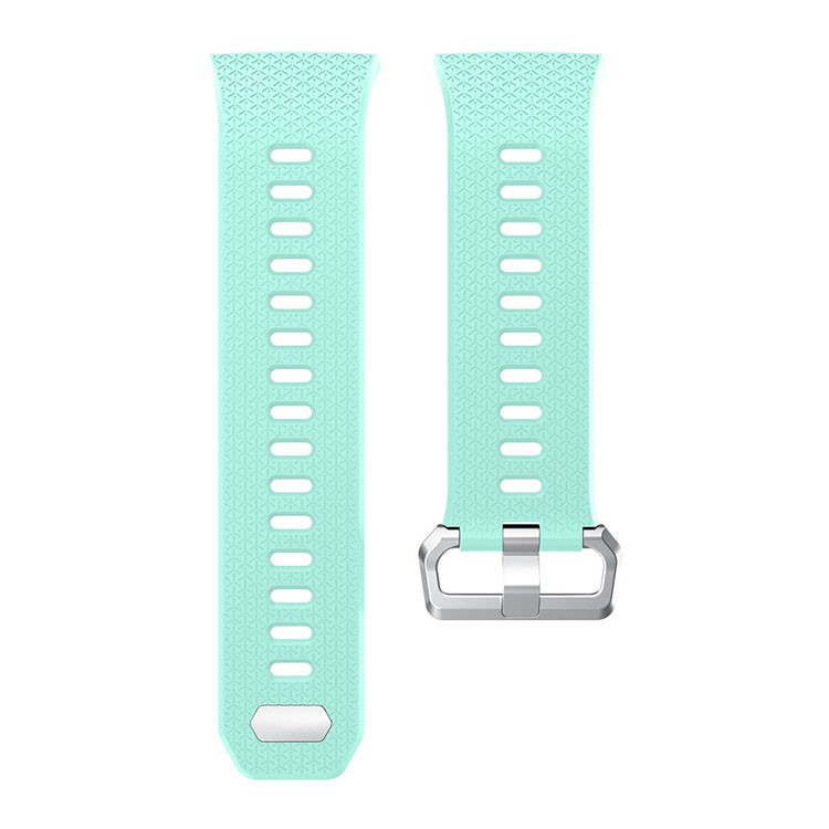 Soft Silicone Watch Band with Herringbone Texture for Fitbit Ionic - Green-4