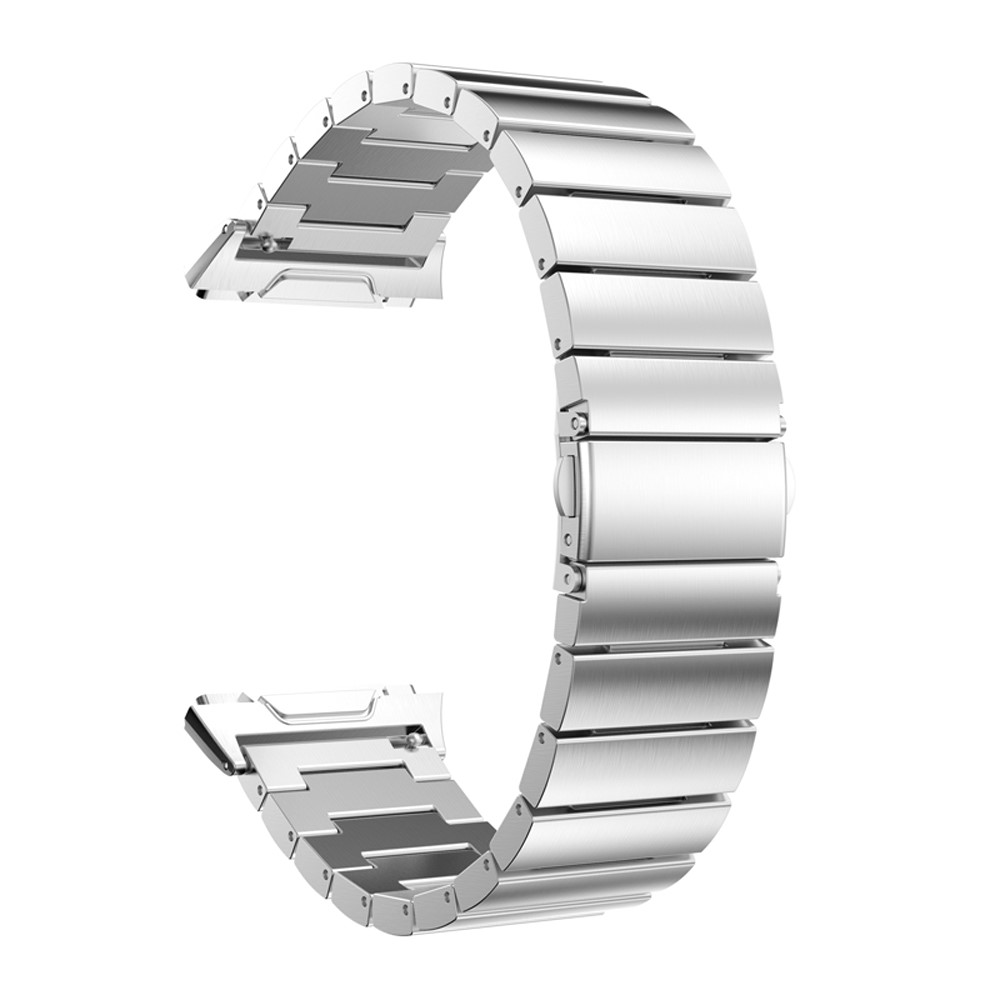316 Stainless Steel Solid Chain Watch Band Replacement for Fibit Ionic - Silver Color-1