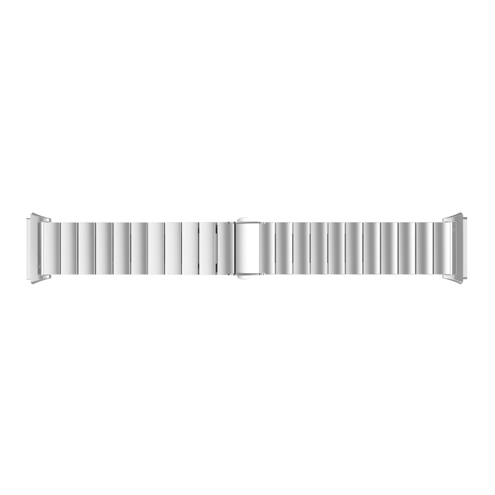 316 Stainless Steel Solid Chain Watch Band Replacement for Fibit Ionic - Silver Color-2