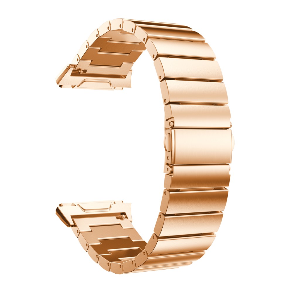 For Fibit Ionic 316 Stainless Steel Solid Chain Watch Strap Replacement - Rose Gold Color-1