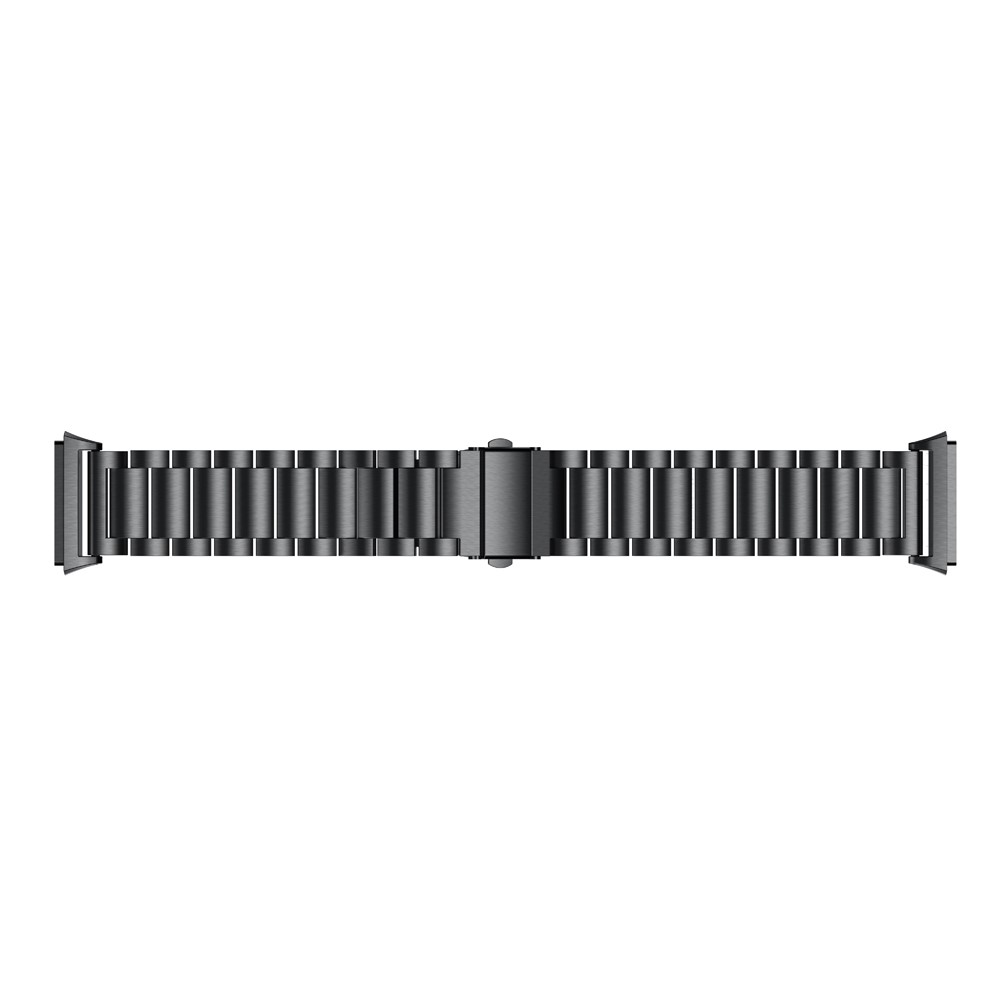 Solid Stainless Steel Watch Band Replacement for Fitbit Ionic - Black-4