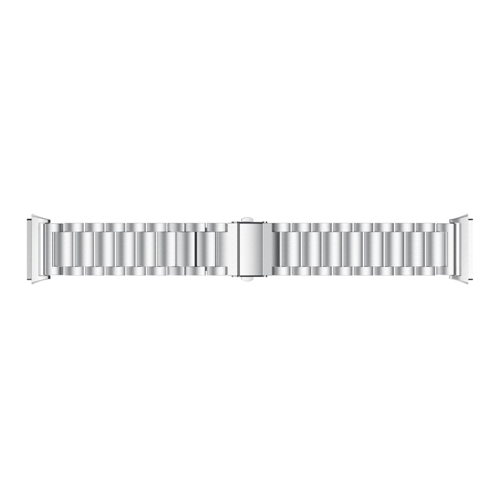 Solid Stainless Steel Watch Strap Replacement for Fitbit Ionic - Silver Color-4