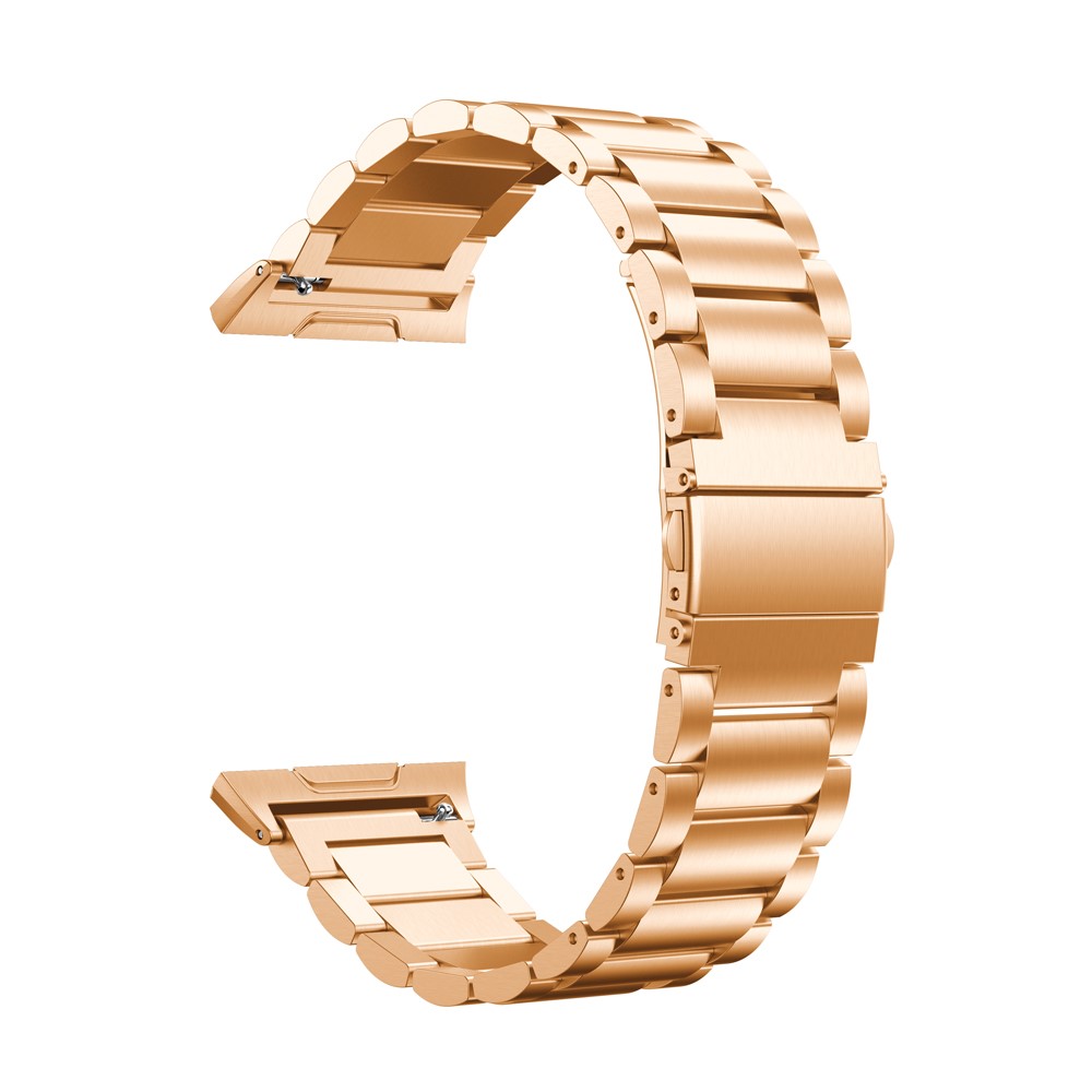 Solid Stainless Steel Wrist Watch Strap for Fitbit Ionic - Rose Gold Color-1
